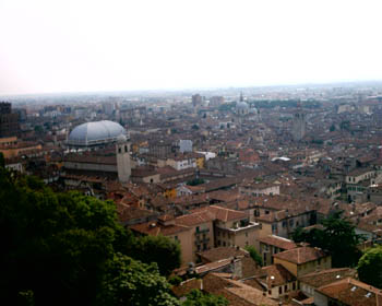 Vista di Brescia dal Castello
